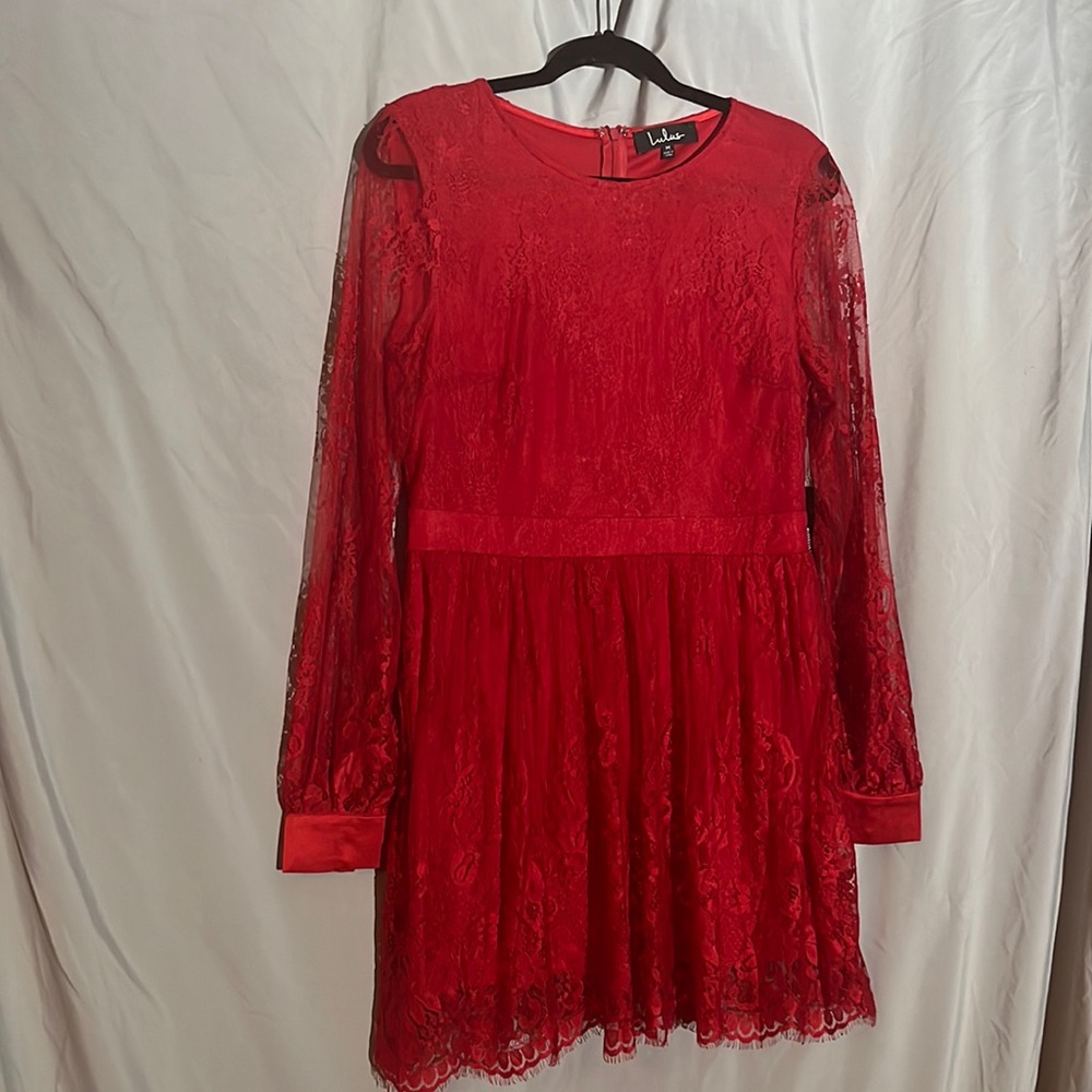 NWT Red lace lulu’s dress